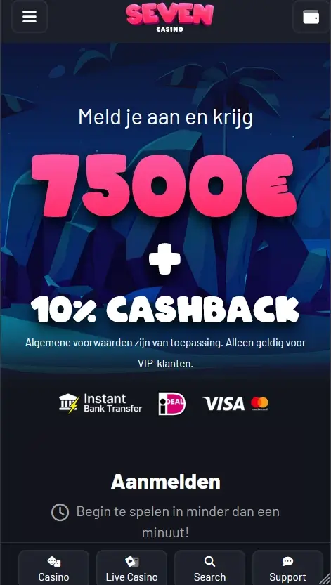 Seven Casino mobiele versie